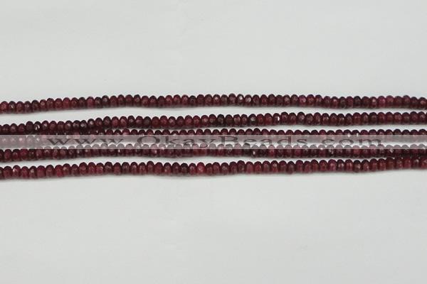 CCN4104 15.5 inches 2*4mm faceted rondelle candy jade beads