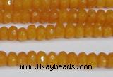 CCN4120 15.5 inches 4*6mm faceted rondelle candy jade beads