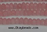 CCN4122 15.5 inches 4*6mm faceted rondelle candy jade beads