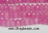 CCN4123 15.5 inches 4*6mm faceted rondelle candy jade beads