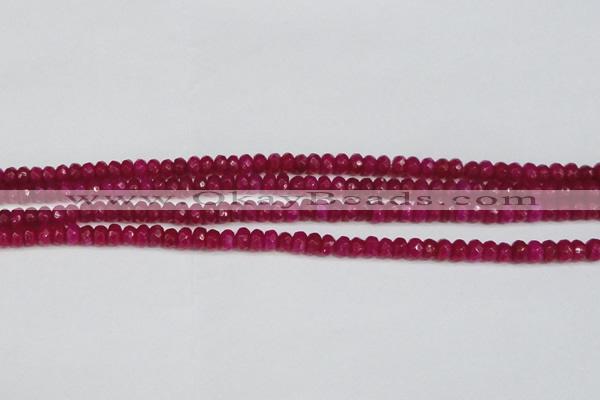 CCN4124 15.5 inches 4*6mm faceted rondelle candy jade beads