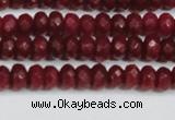 CCN4128 15.5 inches 4*6mm faceted rondelle candy jade beads