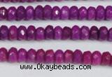 CCN4129 15.5 inches 4*6mm faceted rondelle candy jade beads