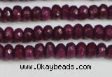 CCN4130 15.5 inches 4*6mm faceted rondelle candy jade beads