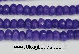 CCN4131 15.5 inches 4*6mm faceted rondelle candy jade beads