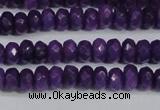 CCN4132 15.5 inches 4*6mm faceted rondelle candy jade beads