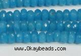 CCN4133 15.5 inches 4*6mm faceted rondelle candy jade beads