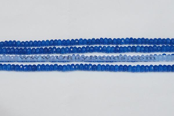 CCN4135 15.5 inches 4*6mm faceted rondelle candy jade beads