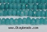 CCN4138 15.5 inches 4*6mm faceted rondelle candy jade beads