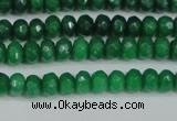 CCN4141 15.5 inches 4*6mm faceted rondelle candy jade beads