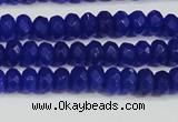 CCN4142 15.5 inches 4*6mm faceted rondelle candy jade beads