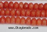 CCN4153 15.5 inches 5*8mm faceted rondelle candy jade beads