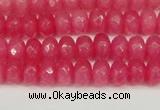 CCN4156 15.5 inches 5*8mm faceted rondelle candy jade beads