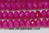 CCN4161 15.5 inches 5*8mm faceted rondelle candy jade beads