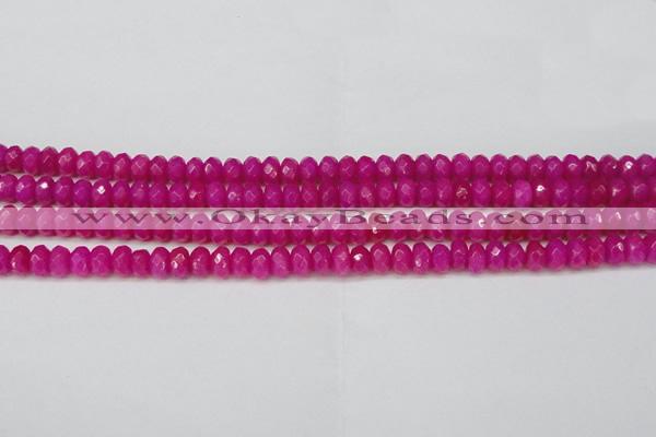 CCN4161 15.5 inches 5*8mm faceted rondelle candy jade beads