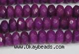 CCN4162 15.5 inches 5*8mm faceted rondelle candy jade beads