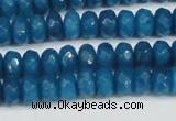 CCN4166 15.5 inches 5*8mm faceted rondelle candy jade beads