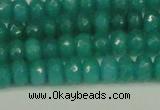 CCN4169 15.5 inches 5*8mm faceted rondelle candy jade beads