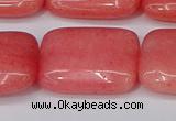 CCN4196 15.5 inches 18*25mm rectangle candy jade beads wholesale