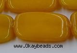 CCN4201 15.5 inches 30*40mm rectangle candy jade beads wholesale