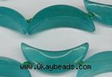 CCN421 15.5 inches 8*30mm curved moon candy jade beads wholesale