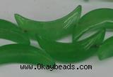 CCN422 15.5 inches 8*30mm curved moon candy jade beads wholesale