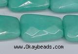 CCN4254 15.5 inches 18*25mm faceted trapezoid candy jade beads