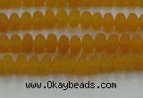 CCN4500 15.5 inches 3*5mm rondelle matte candy jade beads