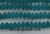 CCN4505 15.5 inches 3*5mm rondelle matte candy jade beads