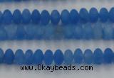 CCN4506 15.5 inches 3*5mm rondelle matte candy jade beads