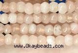 CCN5103 15 inches 3*4mm faceted rondelle candy jade beads