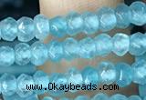 CCN5112 15 inches 3*4mm faceted rondelle candy jade beads