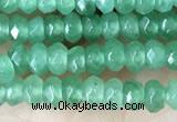 CCN5118 15 inches 3*4mm faceted rondelle candy jade beads