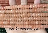 CCN5136 15 inches 5*8mm faceted rondelle candy jade beads