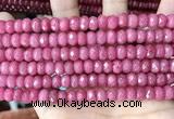 CCN5141 15 inches 5*8mm faceted rondelle candy jade beads