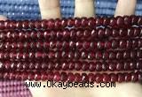 CCN5145 15 inches 5*8mm faceted rondelle candy jade beads