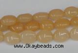 CCN515 15.5 inches 8*10mm oval candy jade beads wholesale