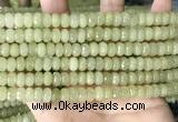 CCN5155 15 inches 5*8mm faceted rondelle candy jade beads