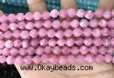 CCN5239 15 inches 8mm faceted nuggets candy jade beads