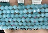 CCN5245 15 inches 8mm faceted nuggets candy jade beads