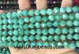 CCN5247 15 inches 8mm faceted nuggets candy jade beads