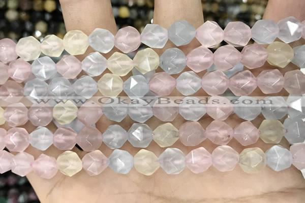 CCN5253 15 inches 8mm faceted nuggets candy jade beads