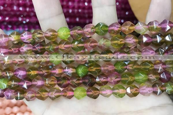 CCN5260 15 inches 8mm faceted nuggets candy jade beads