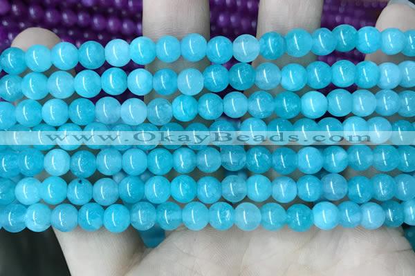 CCN5288 15 inches 6mm round candy jade beads Wholesale