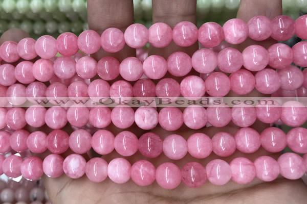 CCN5325 15 inches 8mm round candy jade beads Wholesale