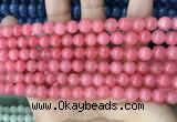 CCN5327 15 inches 8mm round candy jade beads Wholesale