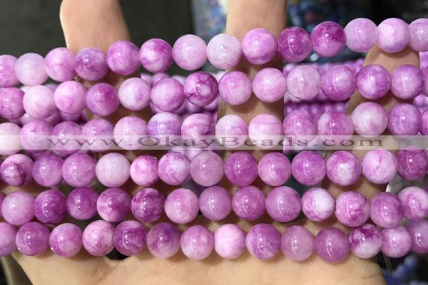 CCN5361 15 inches 8mm round candy jade beads Wholesale