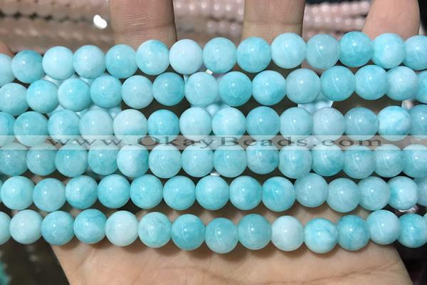 CCN5399 15 inches 8mm round candy jade beads Wholesale