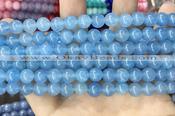 CCN5432 15 inches 8mm round candy jade beads Wholesale