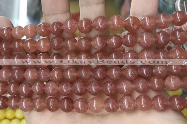 CCN5446 15 inches 8mm round candy jade beads Wholesale